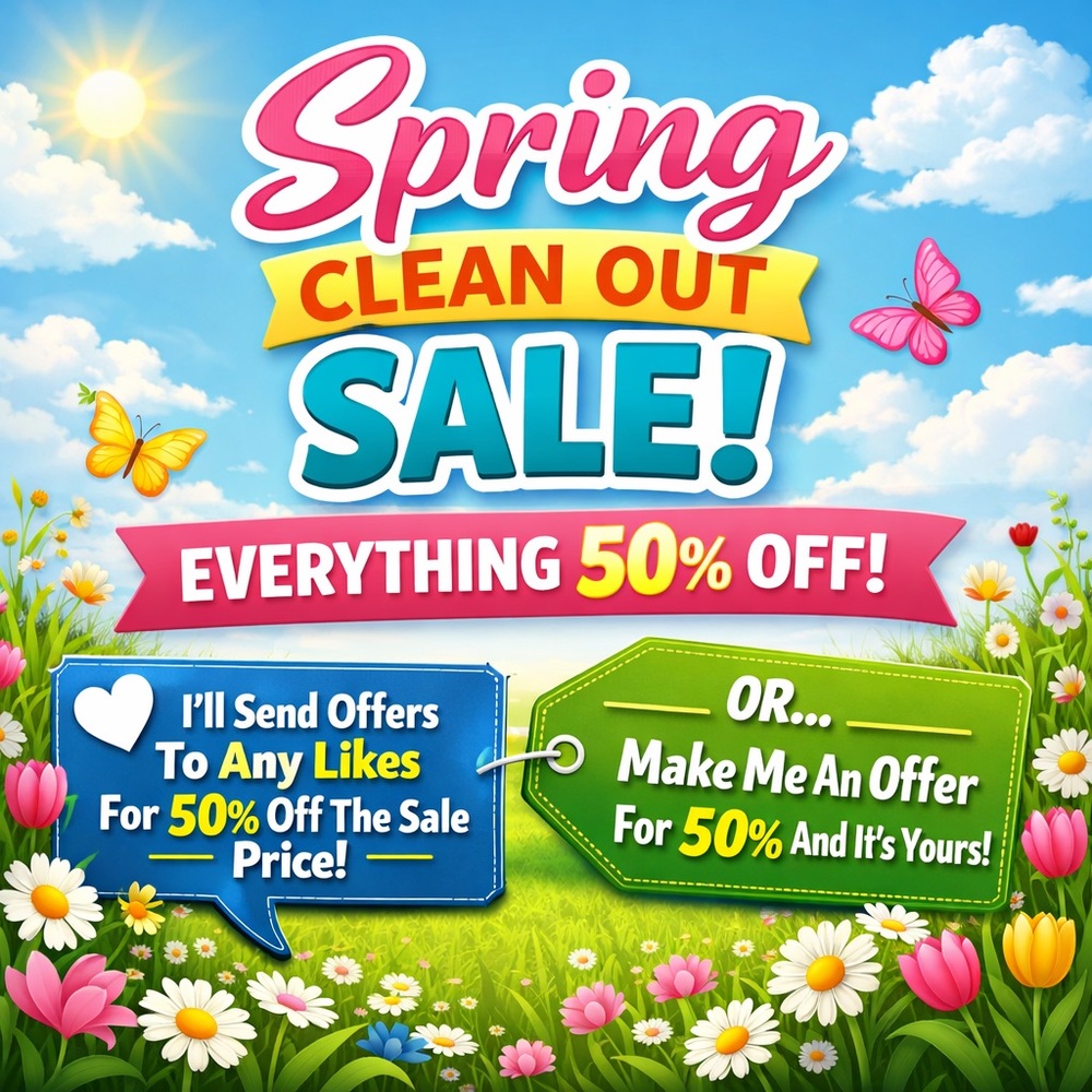 Spring Clean Out Sale Poster